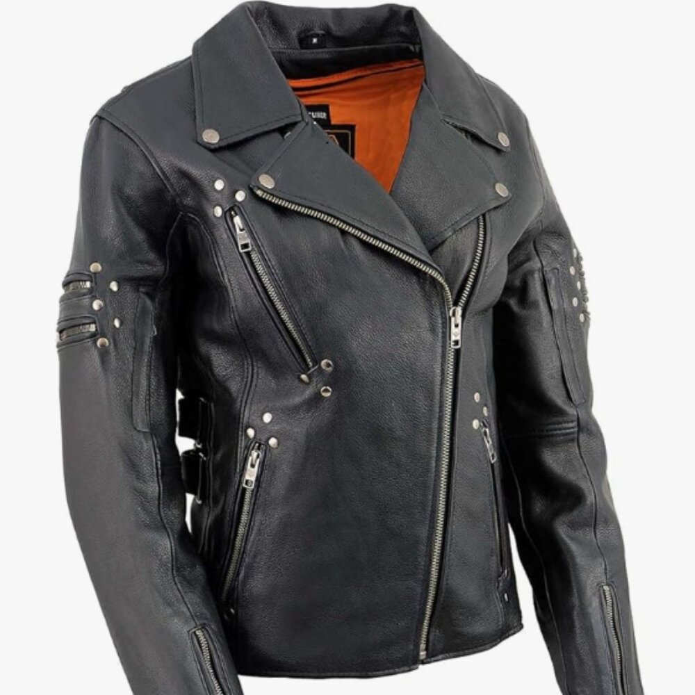 AUTHENTIC MOTOR CYCLE JACKET- NEVER WORN